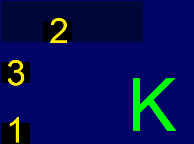 Image, map(blue color). Room K(K1~K3). Delivery Service